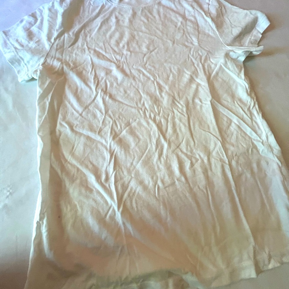 A new day plain white tee